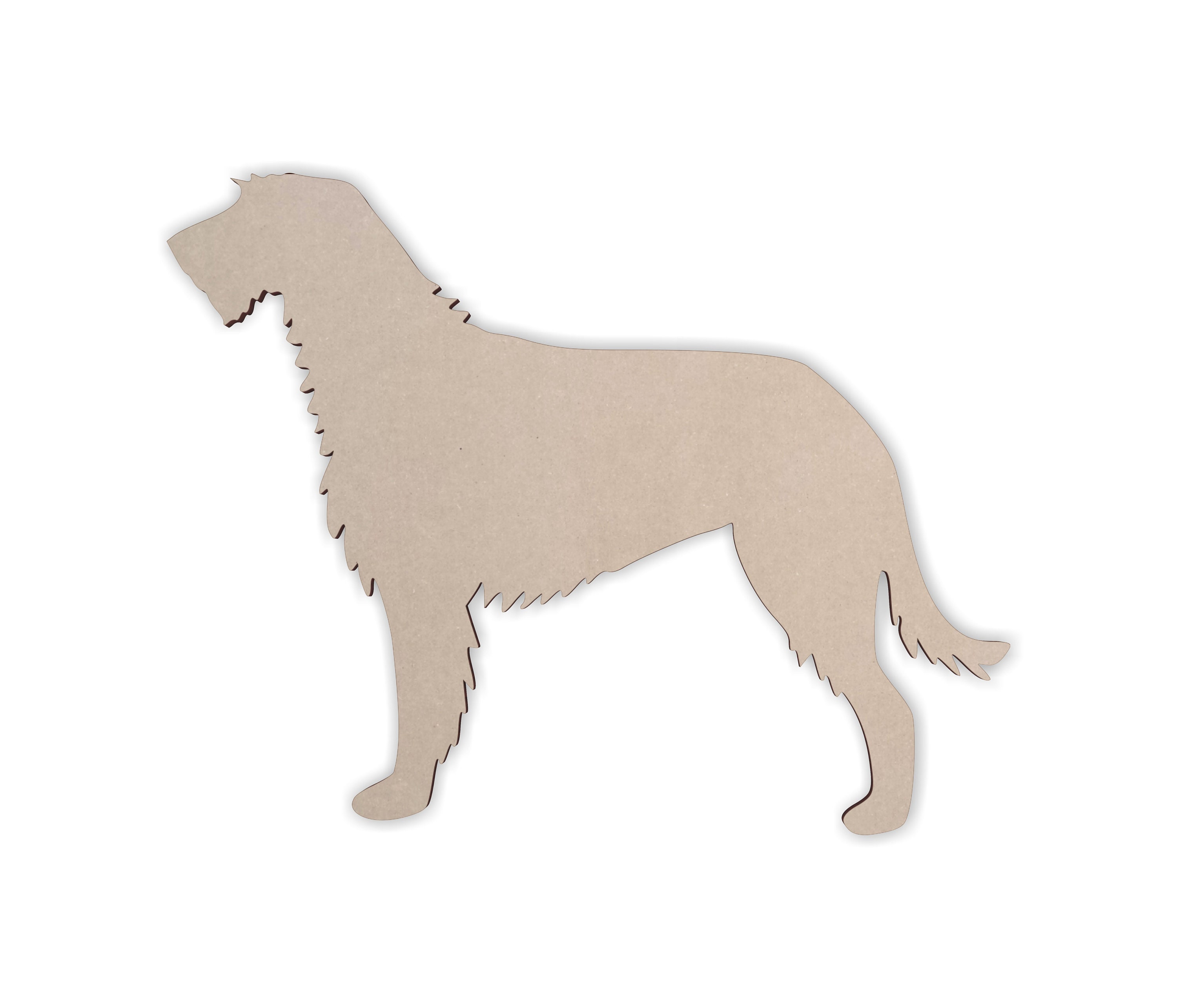 Wooden Dog Wall Art Silhouette Cutout Irish Wolfhound Gift Etsy