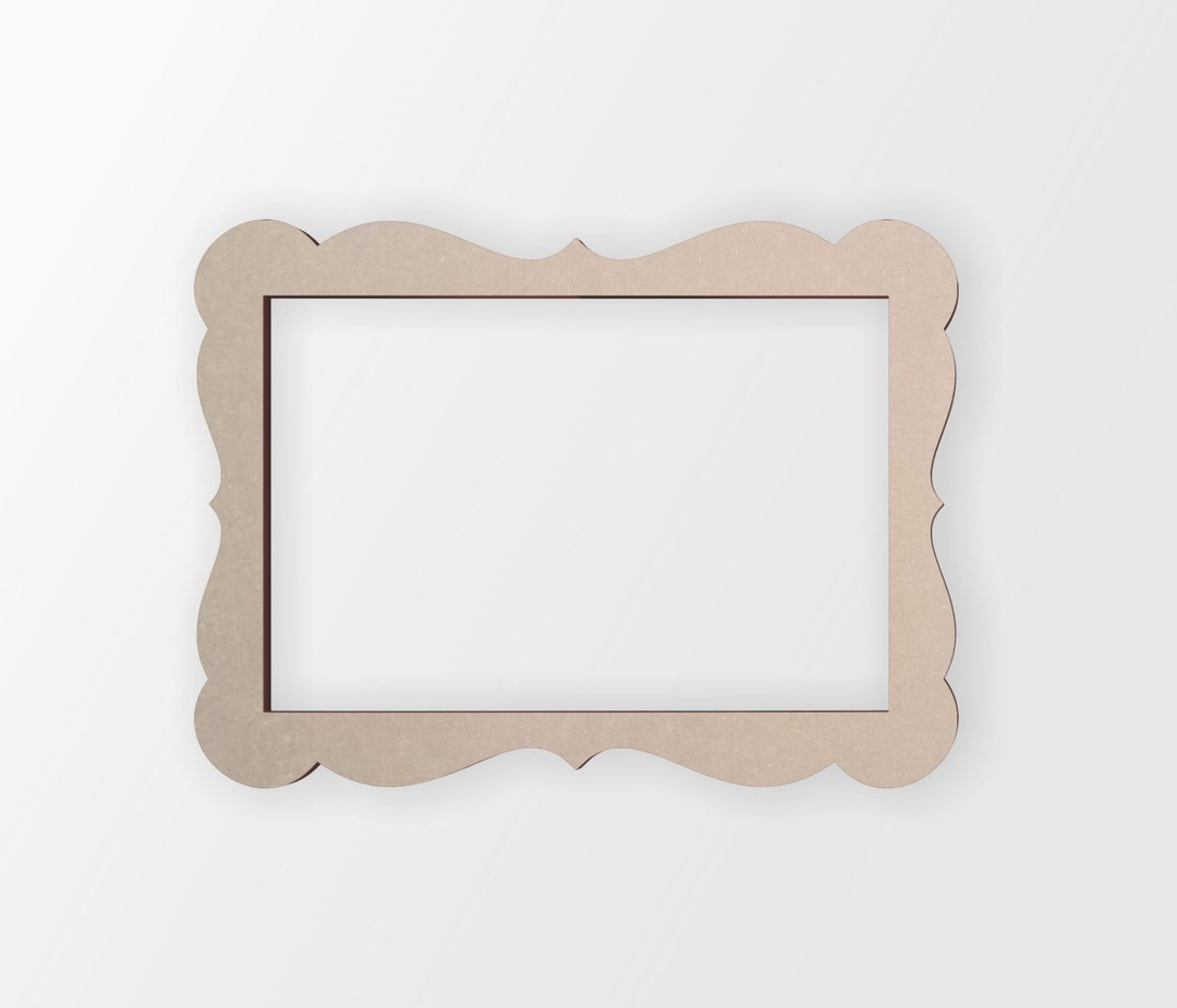 Wooden Rectangle Frame Cutout, Home Decor, Unfinished and Available