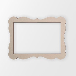 Marco rectangular de madera recortado, decoración del hogar, sin terminar y disponible de 4 a 42 pulgadas de ancho