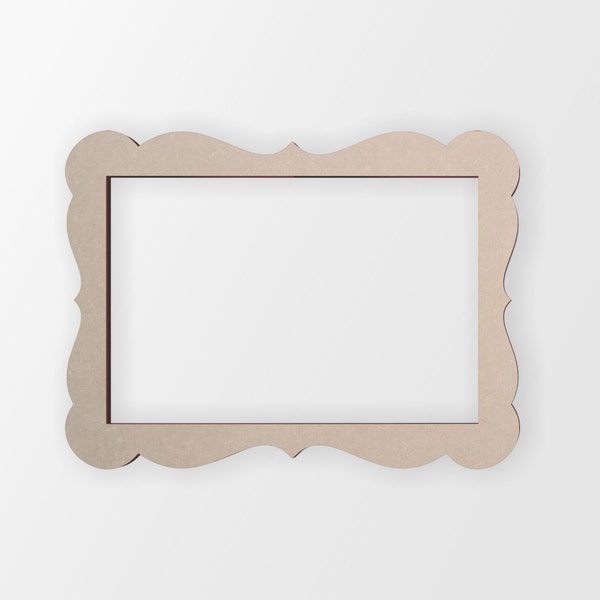 Wooden Rectangle Frame - Cutout, Home Decor, Unfinished and Available from 4 to 42 Inches Wide