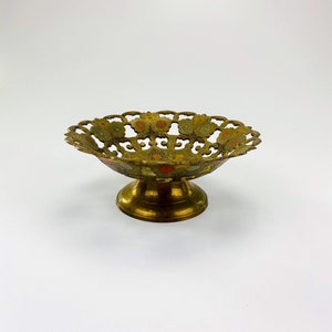 Enameled Brass Tazza