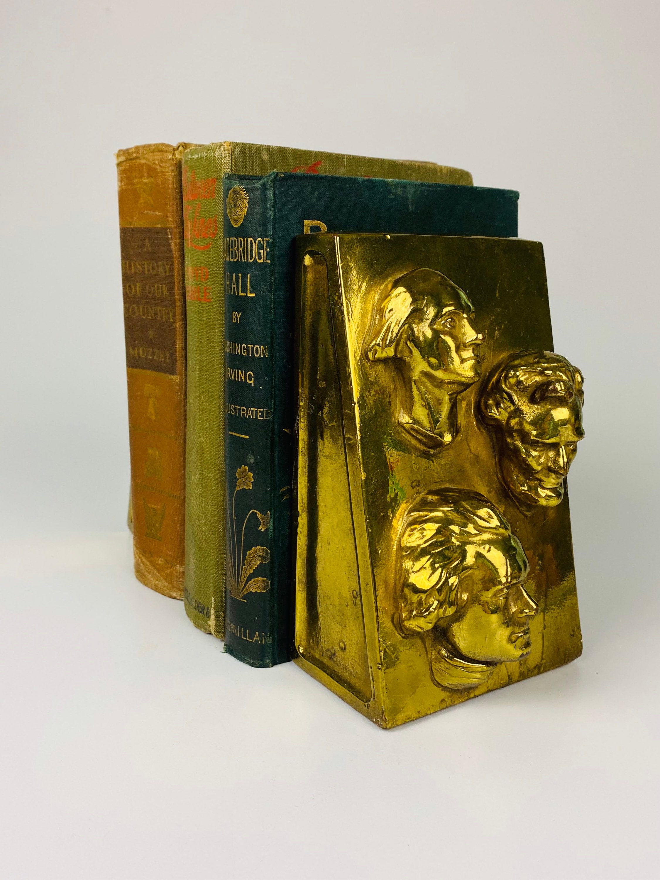 Marion Bronze Presidential Bookends Etsy