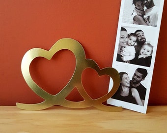 Brass heart wall decoration