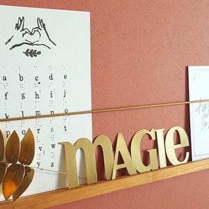 Brass decorative number and letter