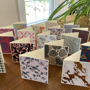 25 mini note cards - 2.5&quot; x 2.5&quot; - Blank - Small Note Card - Tiny Notes - Cream Cardstock