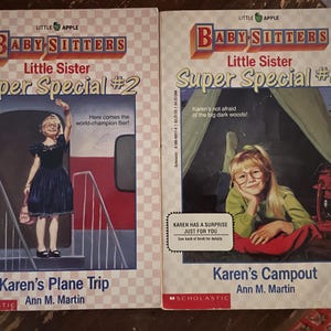 Set of 2 - Baby-Sitters Little Sister Books - Paperback - Super Special - Ann M. Martin