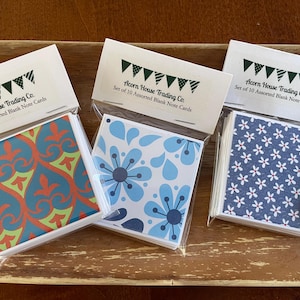 set of 10 mini note cards - 2.5&quot; x 2.5&quot; - Blank - Small Note Card - Tiny Notes - White Cardstock