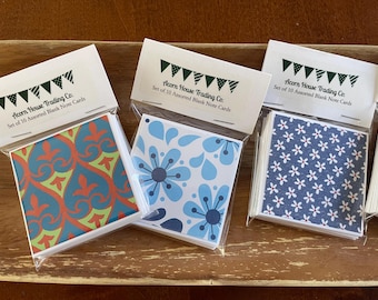 set of 10 mini note cards - 2.5" x 2.5" - Blank - Small Note Card - Tiny Notes - White Cardstock