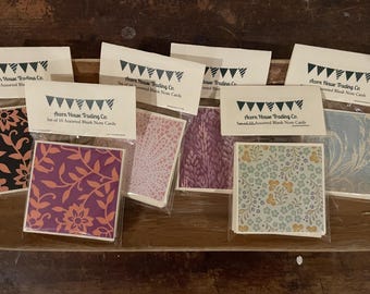 Mini Note Cards: Set of 10 Cream Cardstock Tiny Notes (2.5" x 2.5")