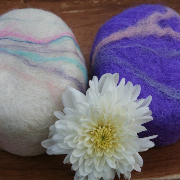 Set of 2 Felted Soaps, Great for Gifts, Soap and Washcloth All-In-One, Unique, Handcrafted, Hand-Made Soap, Colorful, gift