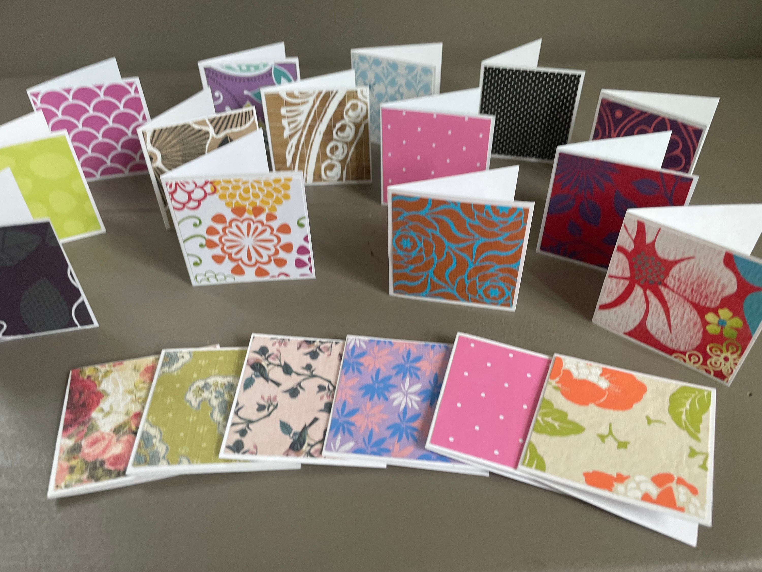 Mini Note Cards - 2.5" Square, White Cardstock (set of 25) - Etsy