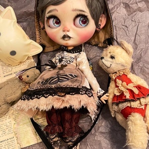 Set of clothes for Blythe doll-outfit for Blythe doll- cat hat for Blythe doll