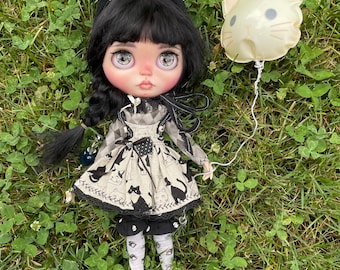 Cat-Set of clothes for Blythe doll-outfit for Blythe doll- cat hat for Blythe doll