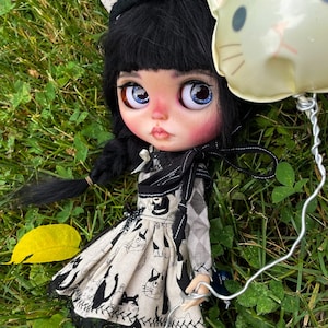 Cat-Set of clothes for Blythe doll-outfit for Blythe doll- cat hat for Blythe doll