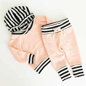 peach jogger set