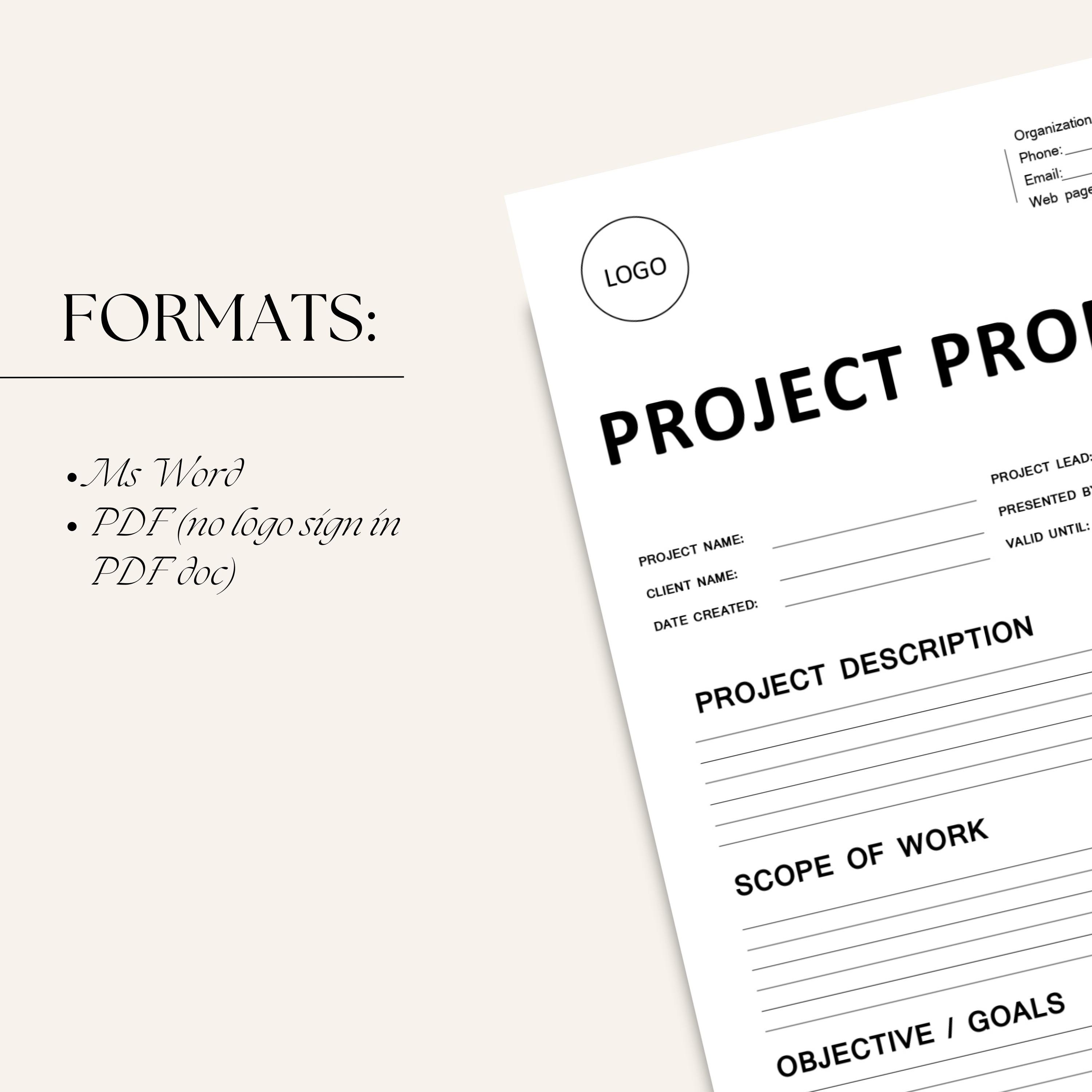 Project Proposal Template, Project Management, Simple Proposal Template ...