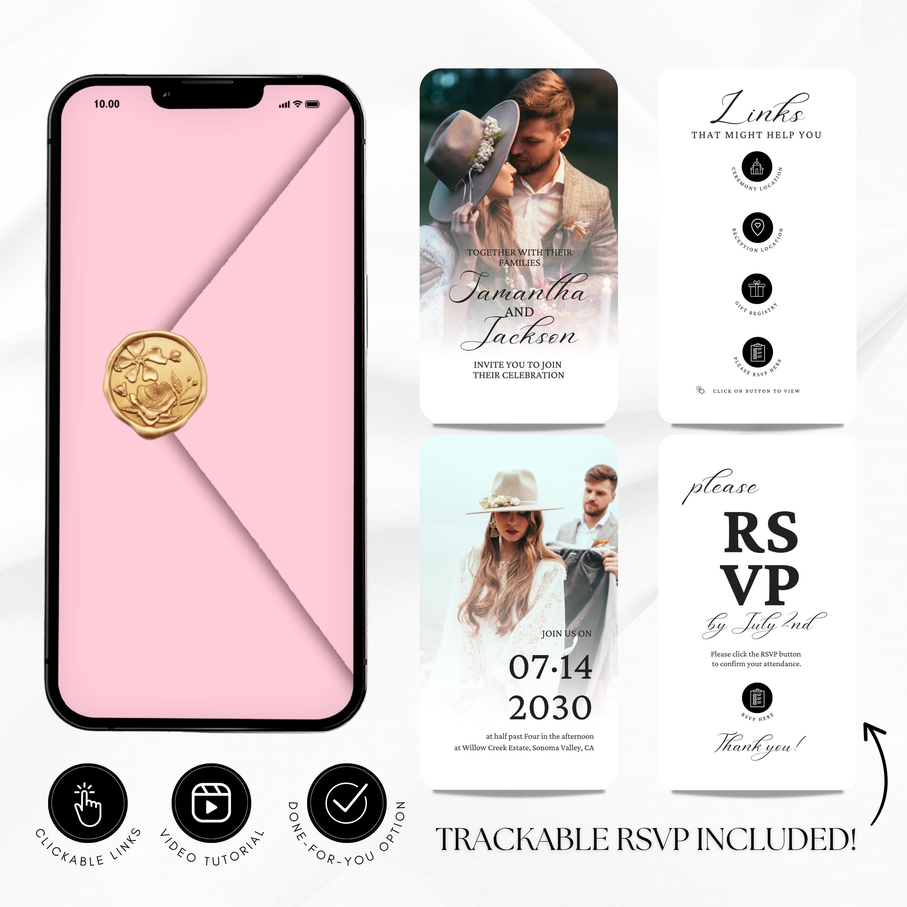Editable Digital Wedding Invitation