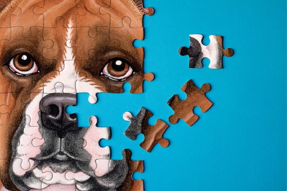 Boxer dog jigsaw puzzles cheap
