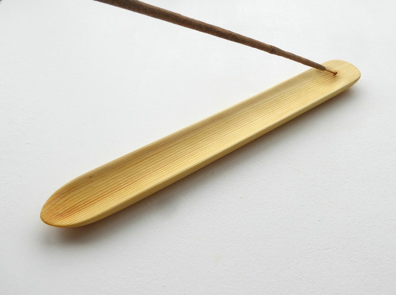 Joss Stick Holder Hand Carved From Pine Wood Etsy