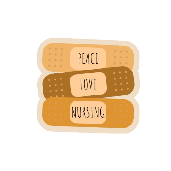 peace love nursing' Sticker