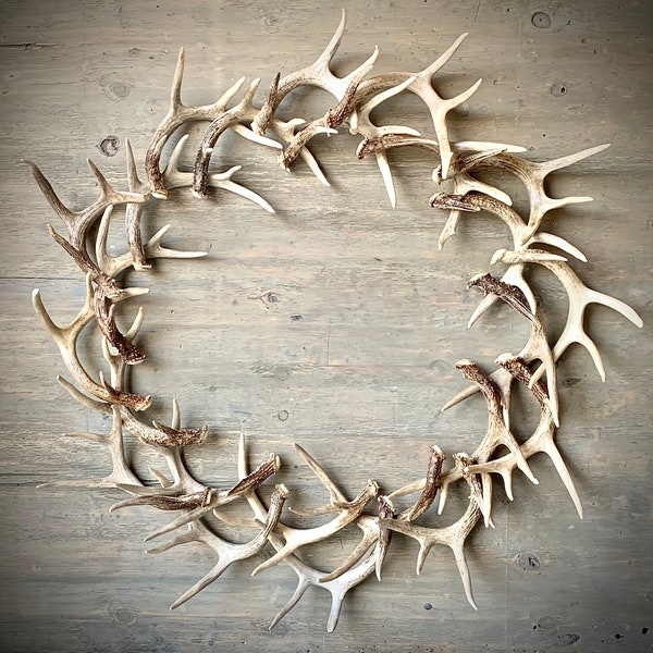 44" Large REAL Antler Wreath