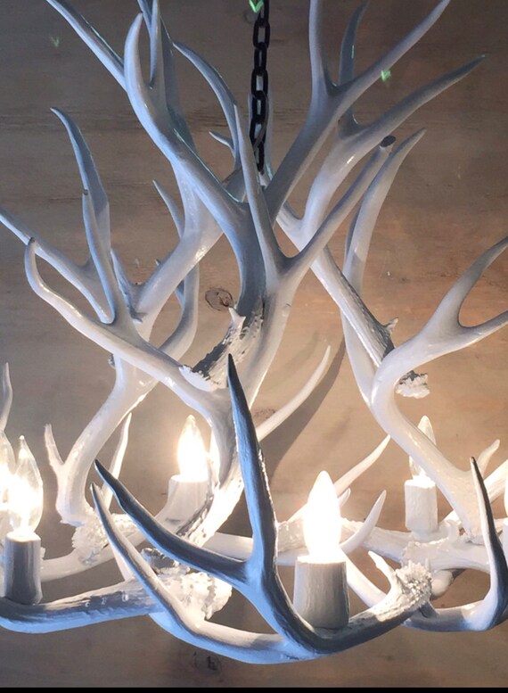 Rustic online antler chandelier