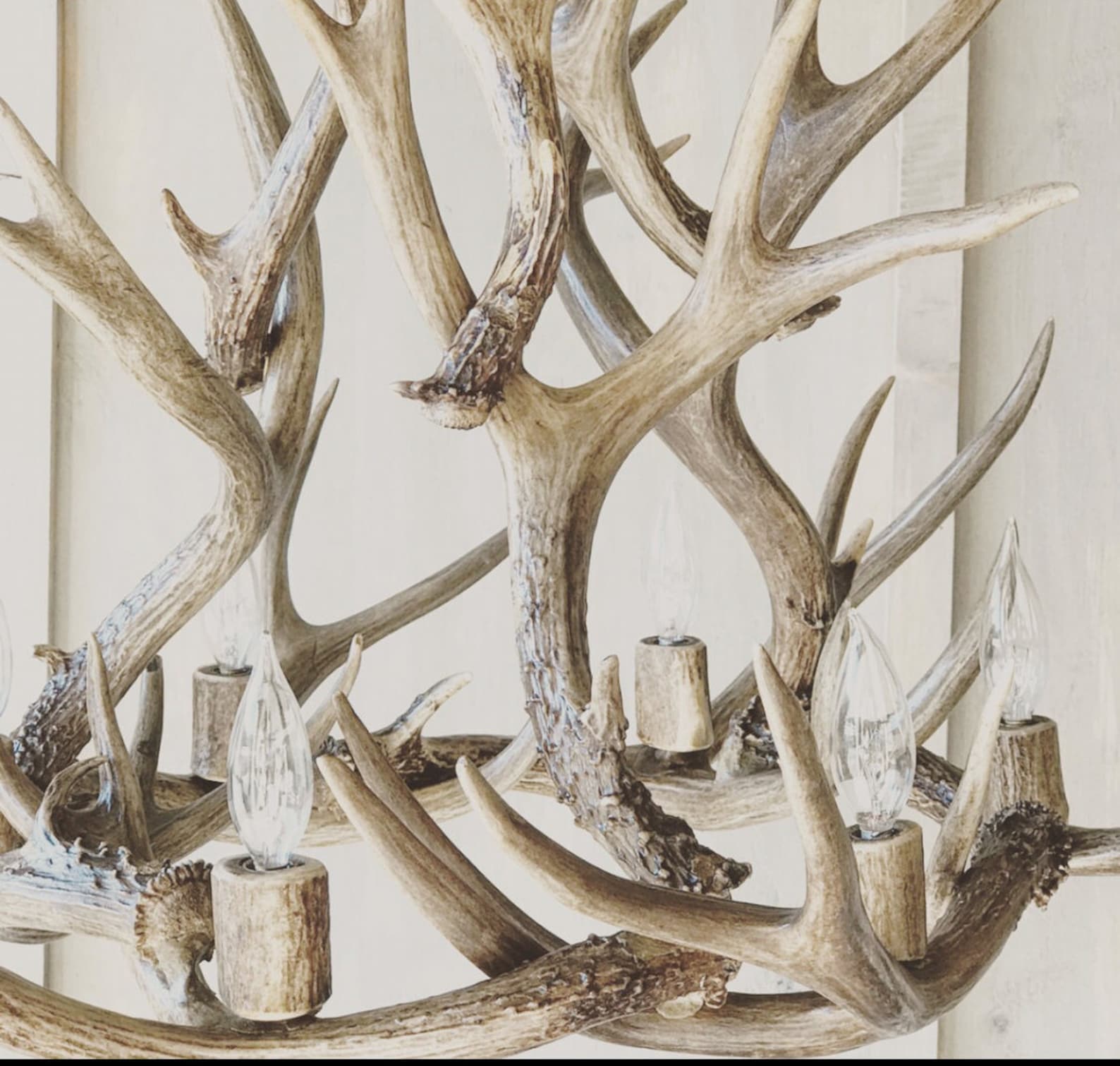 Antler Chandelier, Hand Crafted Using Naturally Shed Rustic Antlers - Etsy