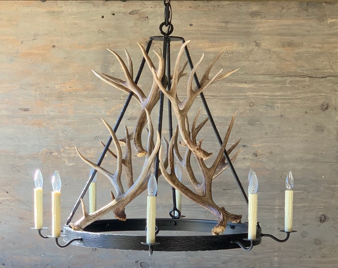 Featured listing image: Antler & Iron Chandelier - Medium