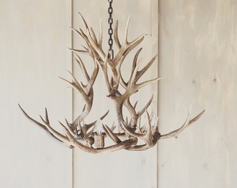 Antler Chandelier,  hand crafted using naturally shed rustic antlers