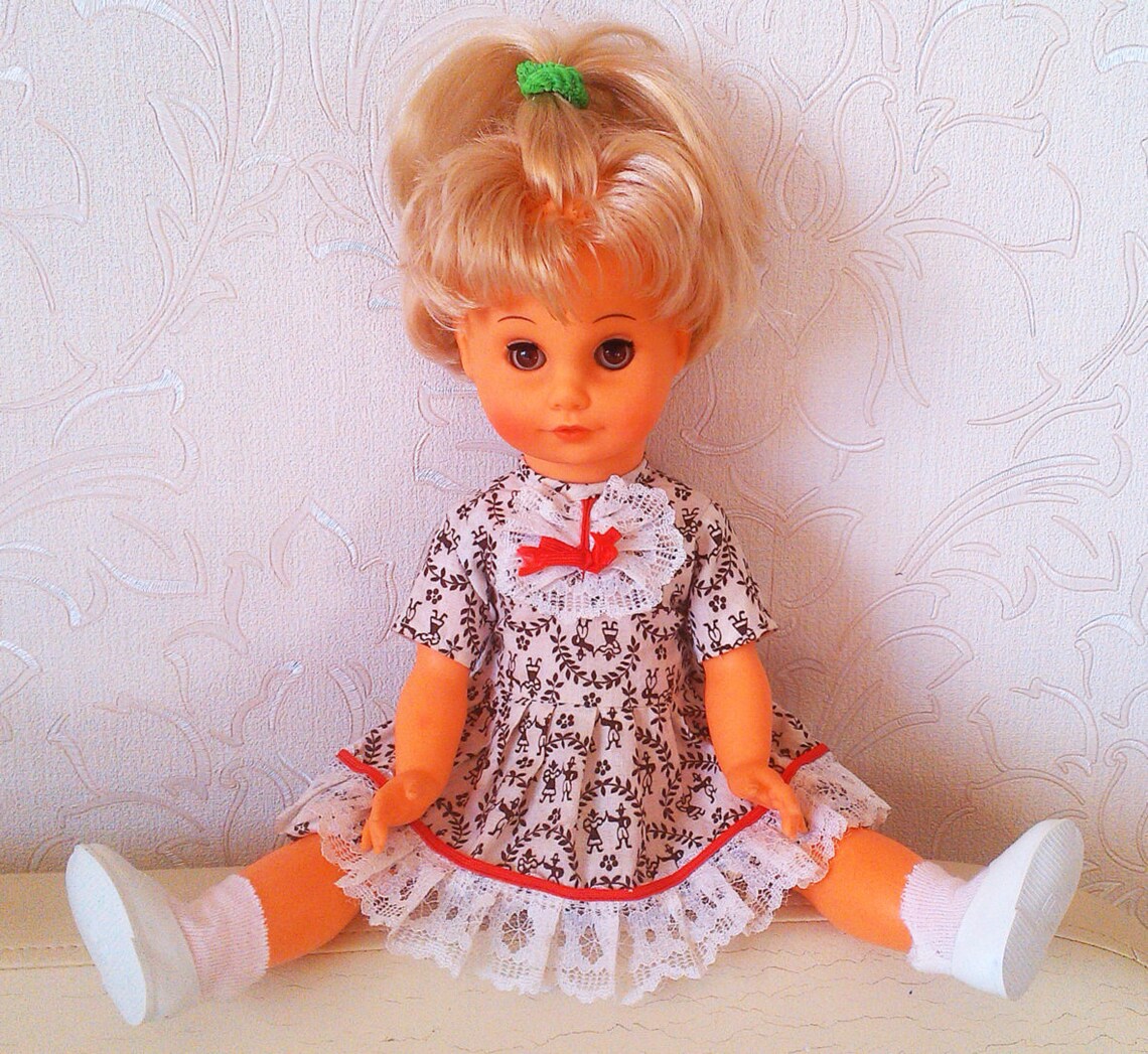 Vintage doll 70s Beautiful retro doll Puppe Unique gift girl Etsy