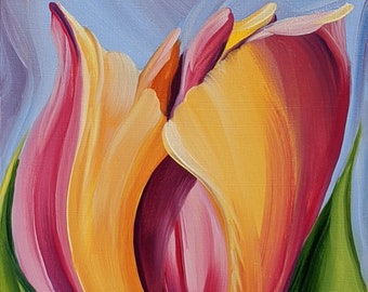 Tulip No. 2, Botanical Card, Note Card, Blank Card, Fine Art Card