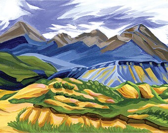 La Sal Mountains / Slick Rock, Moab. Mountains, Landscape Card, Botanical Card, Note Card, Blank Card, Fine Art Card