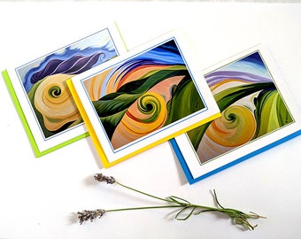 Box Kartenset E, Botanische Karte, Notizkarte, Blankokarte, Fine Art Karte