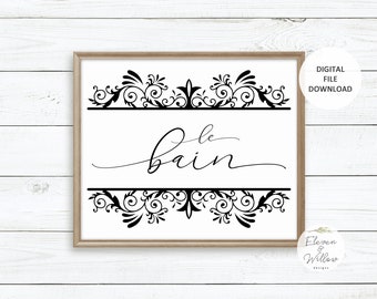 French Bathroom Sign - Etsy