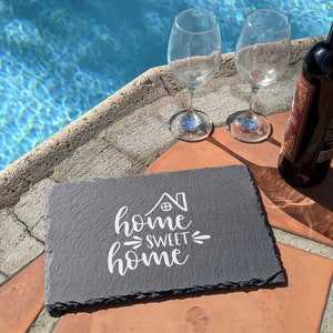 Slate Tray | Housewarming Gift | Personalized Gift | Realtor Gift | Wedding Gift | Anniversary Gift | Cheese Board | Charcuterie Board