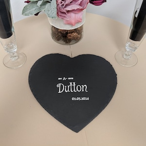 Wedding Gift | Anniversary Gift | Personalized Slate Serving Board | Gift for Her | Charcuterie Board | Birthday Gift | Housewarming Gift