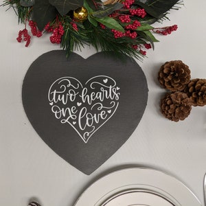 Slate Tray | Wedding Gift | Anniversary Gift | Couples Gift | Christmas Gift | Cheese Board | Charcuterie Board | Personalized Gift