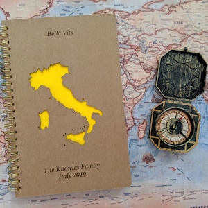 Italy Vacation Journal | Italy Travel Gift | Italy Sketchbook | Italy Honeymoon | Italy Anniversary| Graduation Gift| Italy Student Exchange