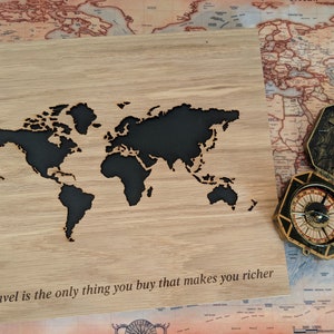 Travel Photo Book | Travel Gift | Cruise Photo Album | Travel Scrapbook | Wood Family Album | World Traveler Gift Album | Memory Book