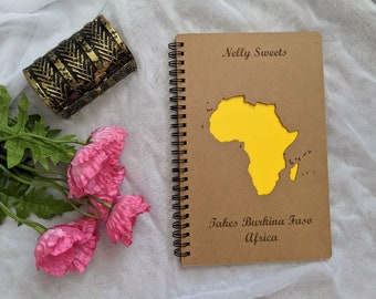 Africa Journal | Africa Travel Gift | Safari Sketchbook | Africa Honeymoon Gift | Africa Vacation | Africa Anniversary Travel Memory Journal