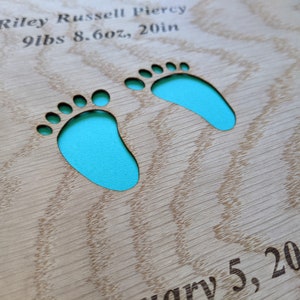 New Mom Gift Gift for Mom Christmas Gift Mother's Day Gift Baby Shower Gift Baby Feet Scrapbook Baby First Year Scrapbook image 4