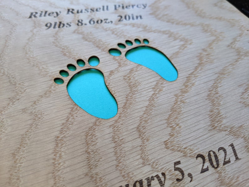 New Mom Gift Gift for Mom Christmas Gift Mother's Day Gift Baby Shower Gift Baby Feet Scrapbook Baby First Year Scrapbook image 4