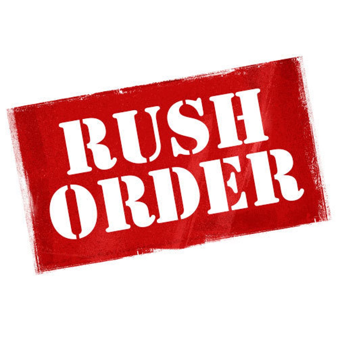 Rush Fee for Your Order Etsy