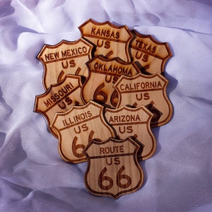 Route 66 Magnet Collection | Biker Gift | Harley Gift | Route 66 Sign | Route 66 Magnet | Route 66 Fridge Magnets | Route 66 Souvenir