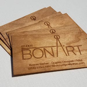Holz Visitenkarten | Einseitige Visitenkarten | Gravierte Holz Visitenkarten | Benutzerdefinierte Holz Visitenkarten | Einzigartige Visitenkarten| Holz Tags