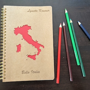 Italy Gift | Italy Travel Journal | Italy Honeymoon Sketchbook | Italy Travel Gift | Italy Anniversary | Italy Vacation Notebook