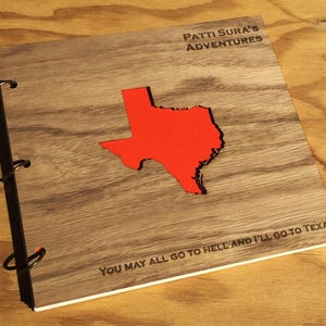 Texas Reisebuch | Reisegeschenk | Texas Sammelalbum | Personalisiertes Reisealbum | Familienfotobuch | Texas Adventures Reisetagebuch