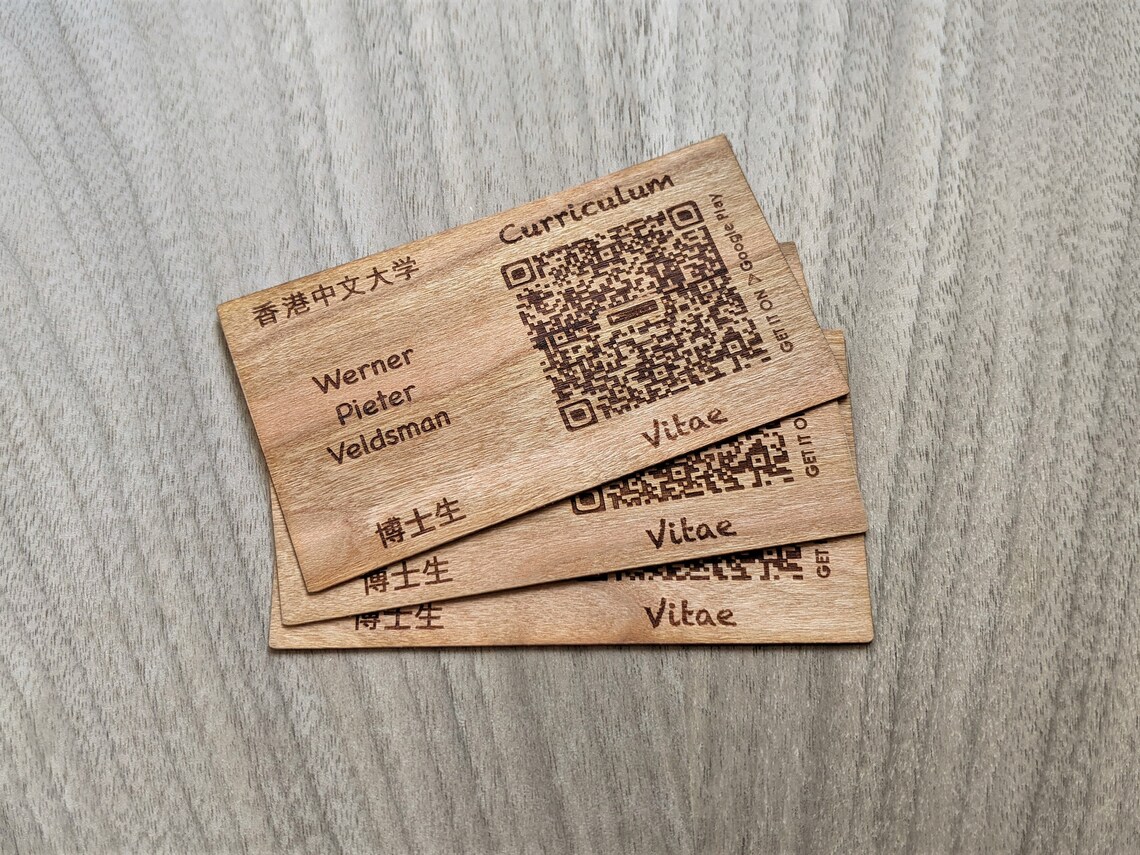 Biglietti da visita in legno / Biglietti da visita unilaterali Etsy