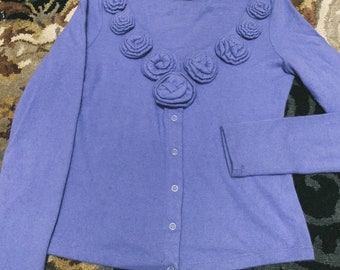 Moschino lavendar cardigan, authentic, size small/medium