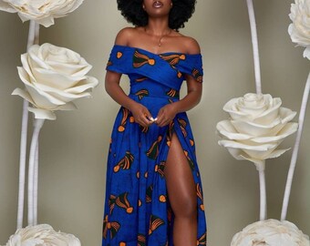 African Print Dress Etsy